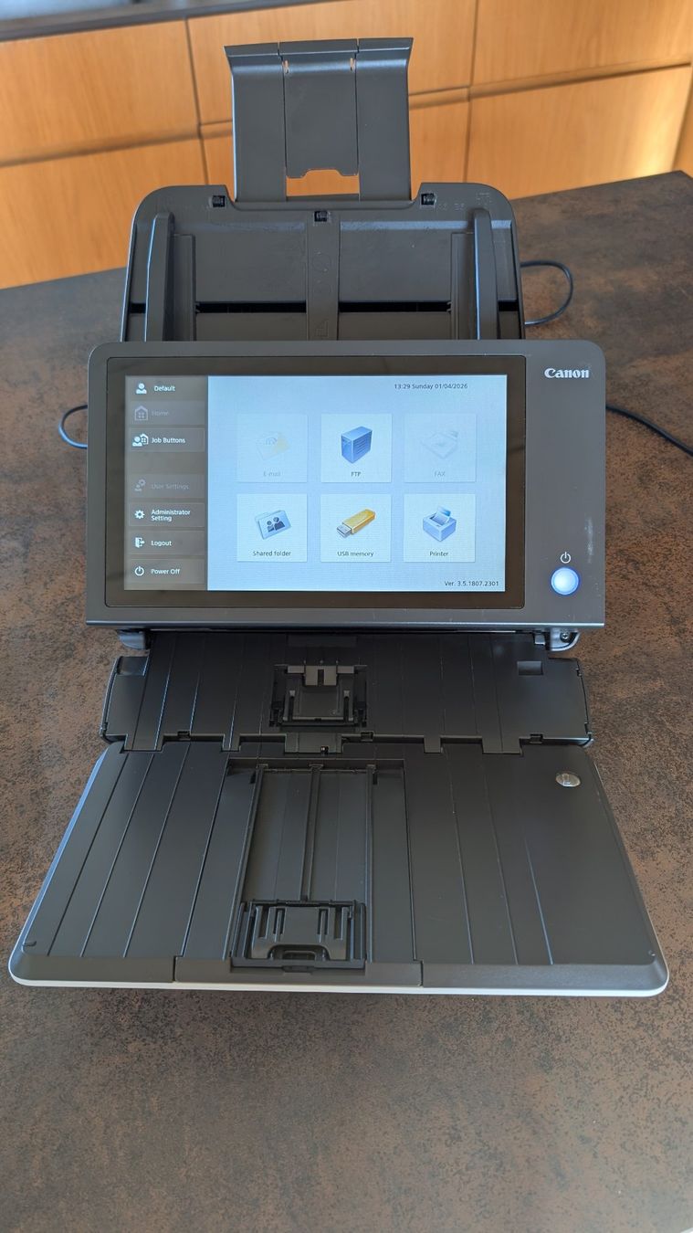 Canon Scanner: Canon ScanFront 400 Dokumentenscanner – Usato da Birmenstorf AG venduto da biggs02 1