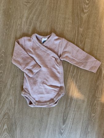 Neu Cosilana Wolle/Seide Wickelbody Grösse 50/56 rosa
