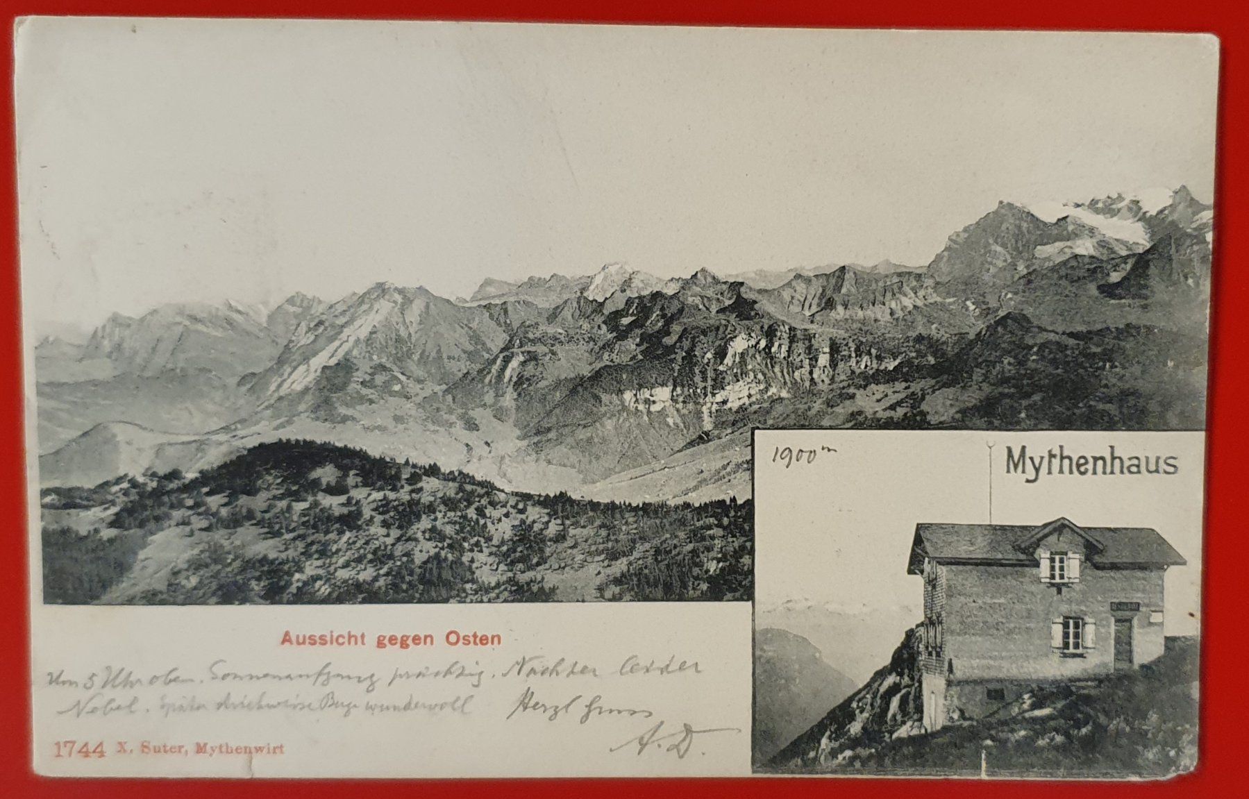 Ansichtskarten: Mythenhaus 1905 - Stabstempel ALPTHAL – Gebraucht aus Kreuzlingen von Rschweiz1