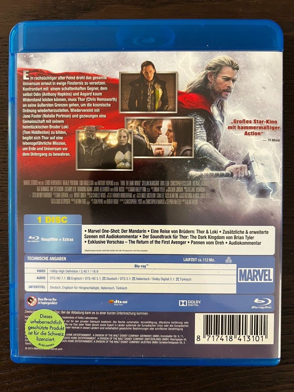Alle DVDs: Thor - The Dark Kingdom – Gebraucht aus Zürich von Blu-ray_ZH 1