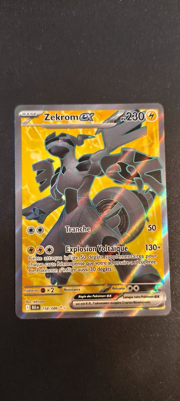 Pokémon Carte collezionabili: Pokémon Foudre Noire: Zekrom FR – Usato da Palézieux-Village venduto da oufoux08