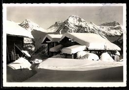 Arosa, Auf dem Gspan, Winterpartie mit H