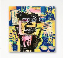 Acid Jazz Neo Expressionismus Kunst Pop Art Saxophon Bild