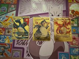 3 mal Pokémon Karten aus Metall