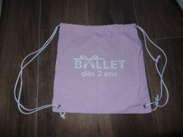 Sac de ballet rose "dès 2 ans" - Parfait pour la danse!