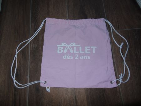 Sac de ballet rose "dès 2 ans" - Parfait pour la danse!