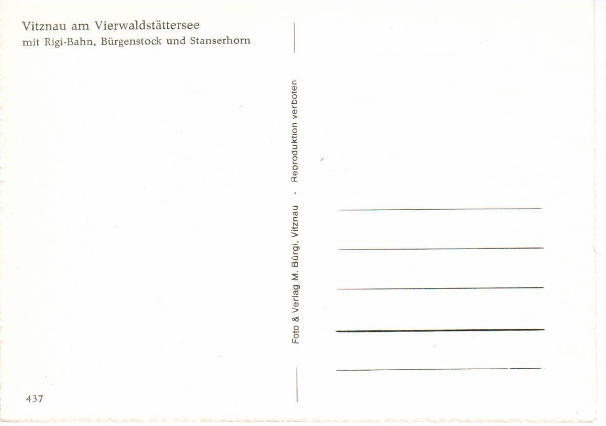 Cartoline postali: Vitznau – Usato da Wolhusen venduto da Curver9 1