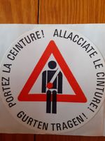 Aufkleber  Verkehrssicherheit Sicherheitsgurt LAST CHANCE