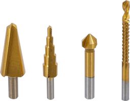 Multi-Bohrer-Satz, HSS-G titan-nitriert, 4-tlg.