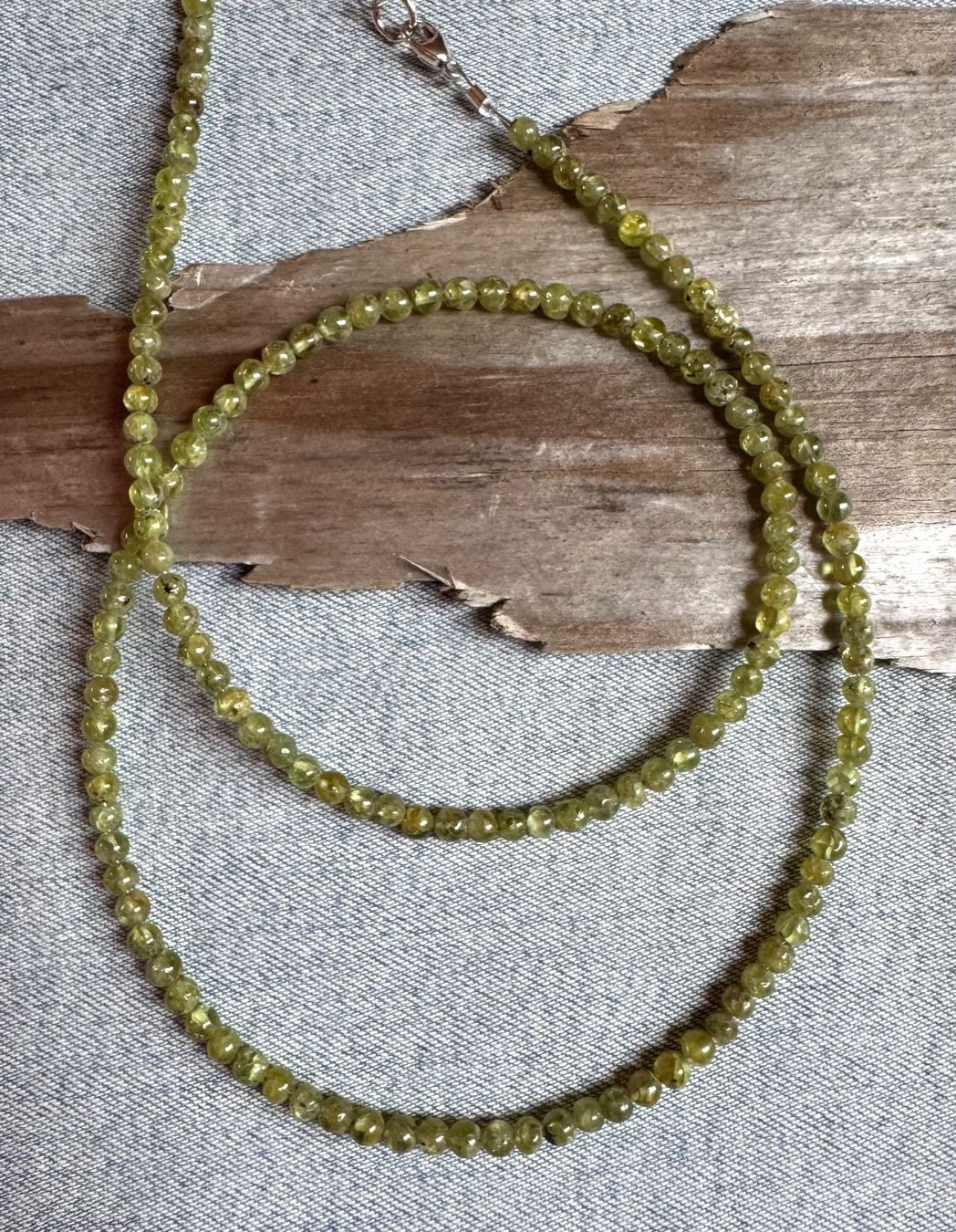 Ketten: Peridot. Olivin   Top Halskette!!     extra    feine Form – Neu und originalverpackt aus Leuggern von gemshow 3