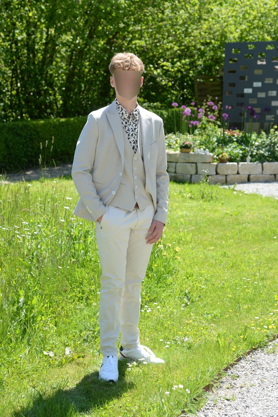 Cinque Completi: Eleganter Herrenanzug Clinque, Grösse 46, Beige – Nuovo (secondo la descrizione) da Tscheppach venduto da kajapidu