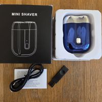 Neuer Mini Rasierer blau  Ladung USB..
