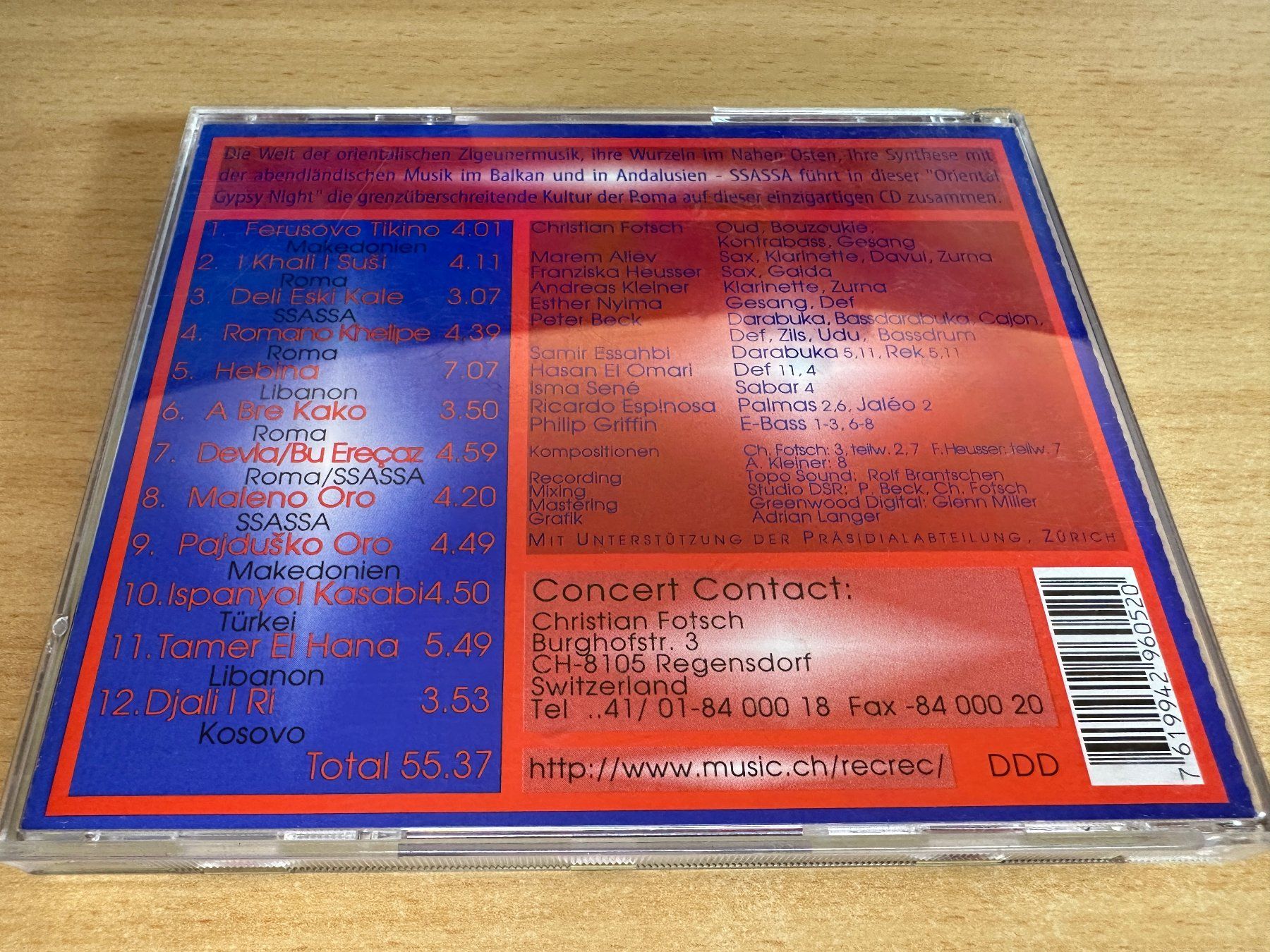 CD: Ssassa – Oriental Gypsy Night – Usato da Rikon im Tösstal venduto da Alpenmutz 1