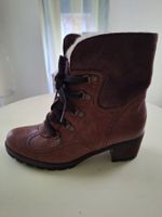 Braune Winterstiefel, Leder mit Wolle, Grösse 40 Top!