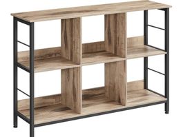 Bücherregal Regal mit 6 Ablagen LADRINO