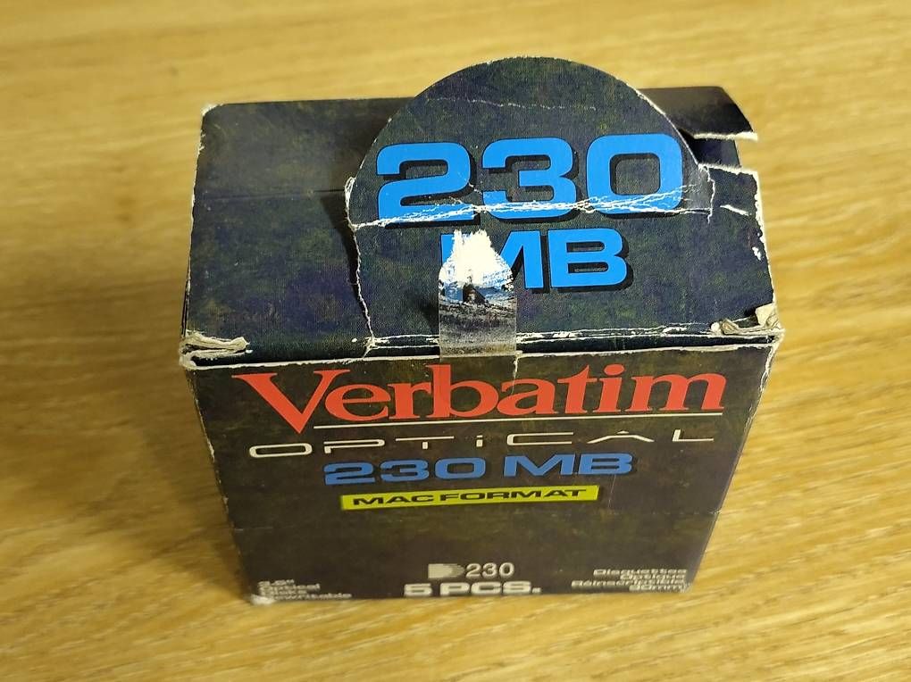 Verbatim Schede di memoria: Verbatim Magneto Optical Media 230MB Discs OM – Nuovo e nell'imballaggio originale da Wohlen AG venduto da gnabbr 2