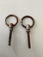 Zwei Ringbolzen mit Gewinde gebraucht