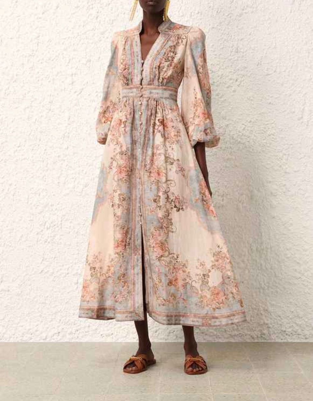 Kleider: Linen Blend Elegant Midi Dress – Neu (gemäss Beschreibung) aus St.Josefen von lop_lh8d
