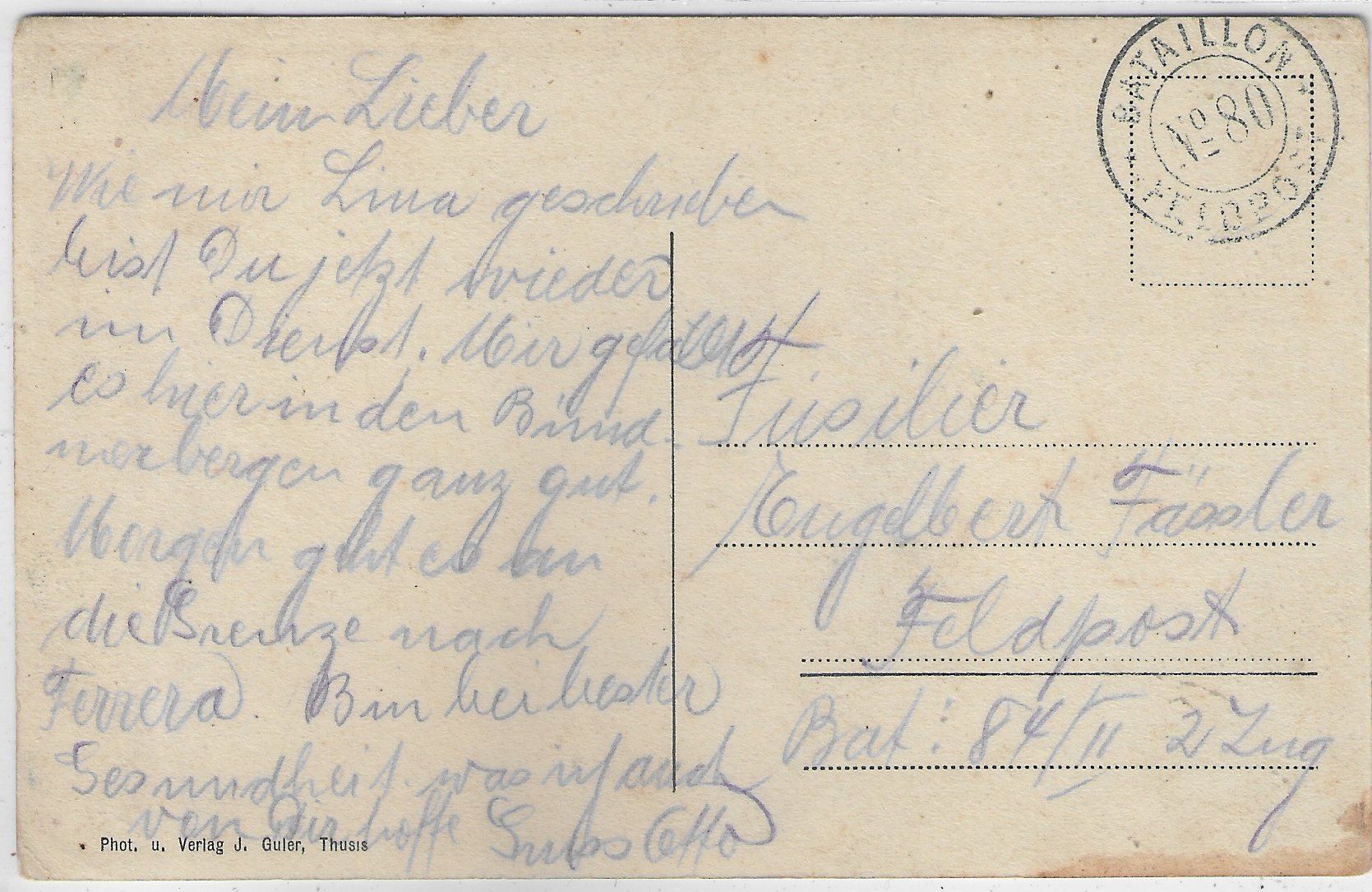 Cartoline postali: Andeer - Generalansicht – Usato da Ettingen venduto da Kartenplanet 1