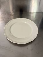 5x weisse Speiseteller mit Wellenrand, 28.5 cm (IKEA)