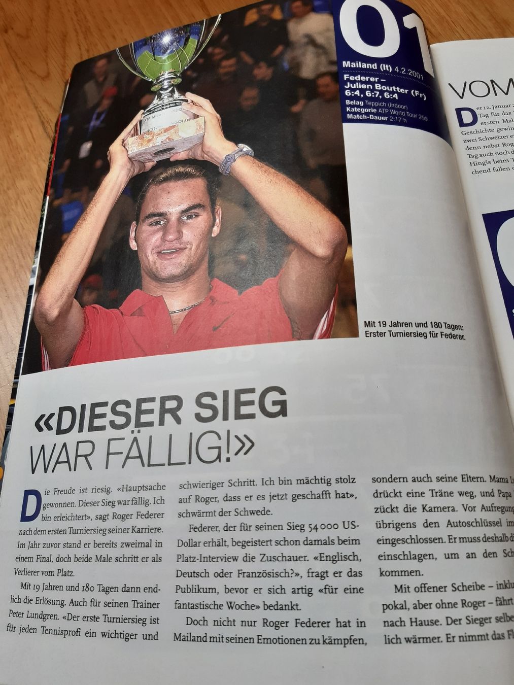 Riviste & Magazine: Zeitschrift Extra Edition Roger Federer Rücktritt – Usato da Aarau venduto da crissta 3