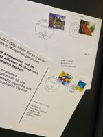 Werbebriefe Weihnacht + SWISS POST mit ZN 1413 + 913 Globi