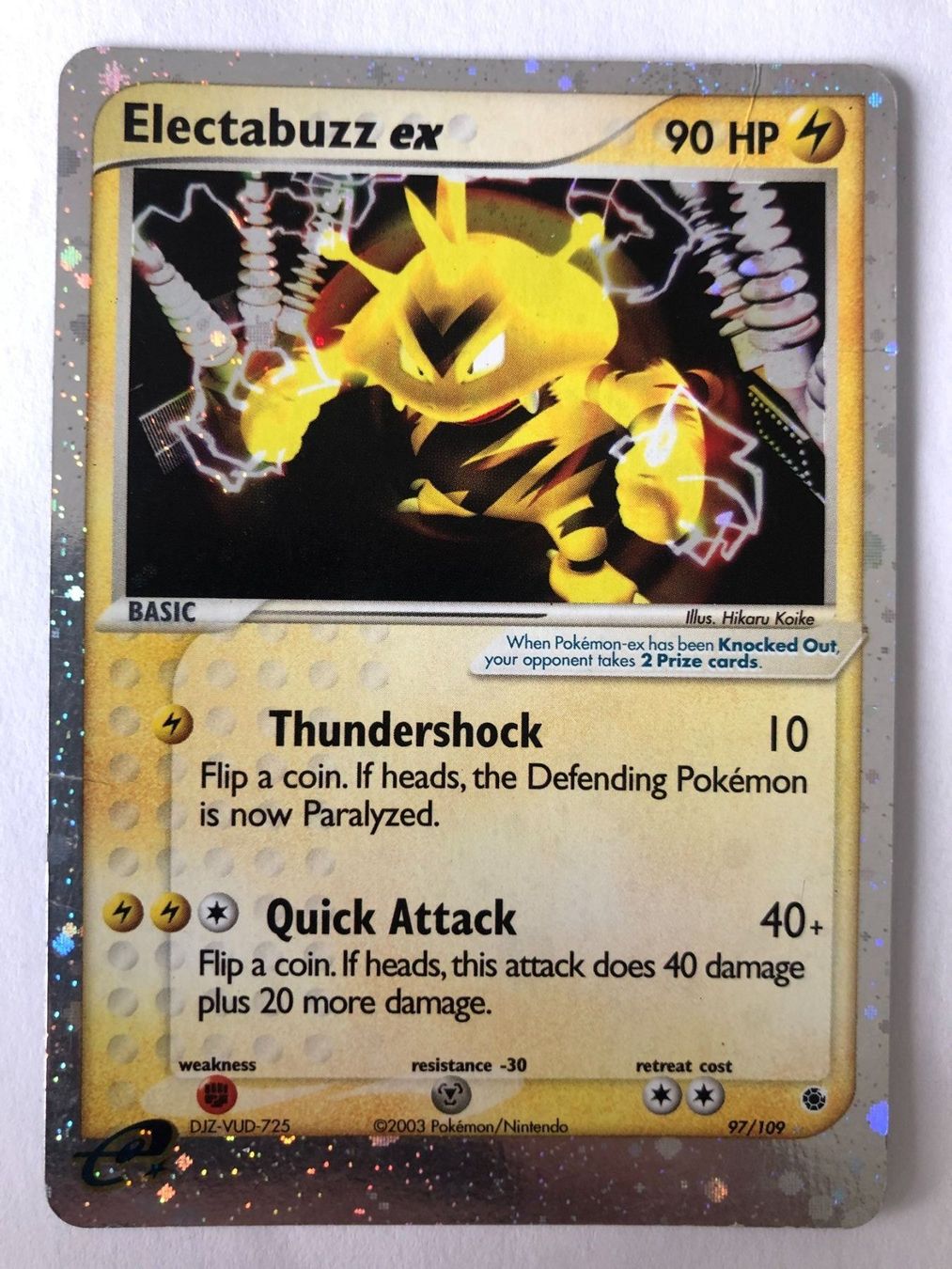 Pokémon Carte collezionabili: Electabuzz Ex - Holo - Pokemon – Usato da Nussbaumen AG venduto da Bika-Shop