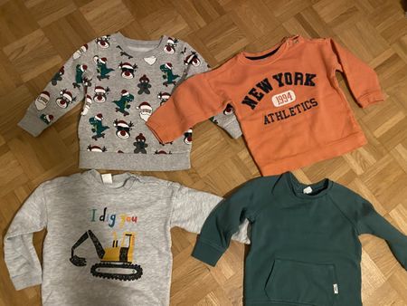 Kinder T-Shirts Langarm Grösse 92