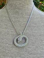 Modeschmuck Halskette mit Anhänger Schlange