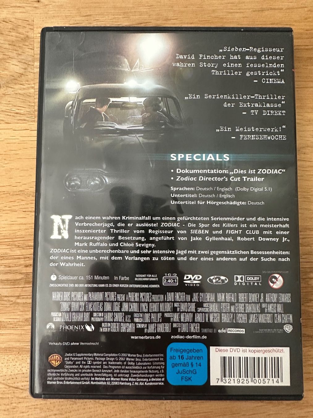 Tous les DVDs: DVD Zodiac – D'occasion à Kestenholz par Inna09 1