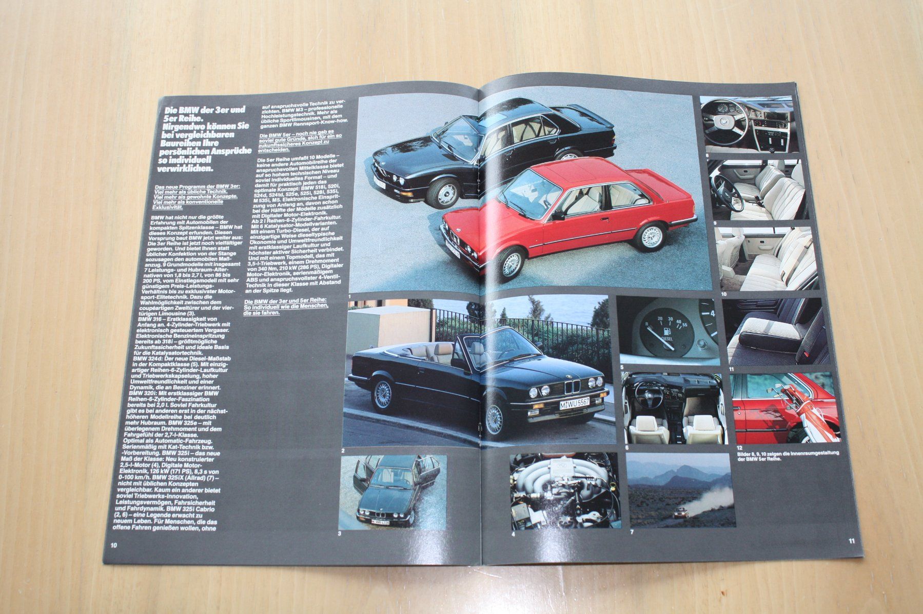 BMW Documents: BMW Modell Programm Prospekt 1986 – D'occasion à Wikon par erwin400 4