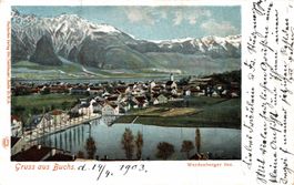 Gruss aus Buchs. Werdenberger See