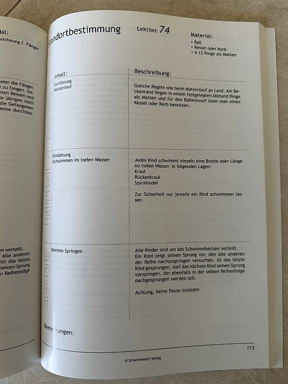 Bücher: Schwimmunterricht – Gebraucht aus Schönenbuch von Herbie6446 4