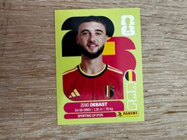 Panini sticker Zeno Debast Belgium World Cup 2026 BEL 5
