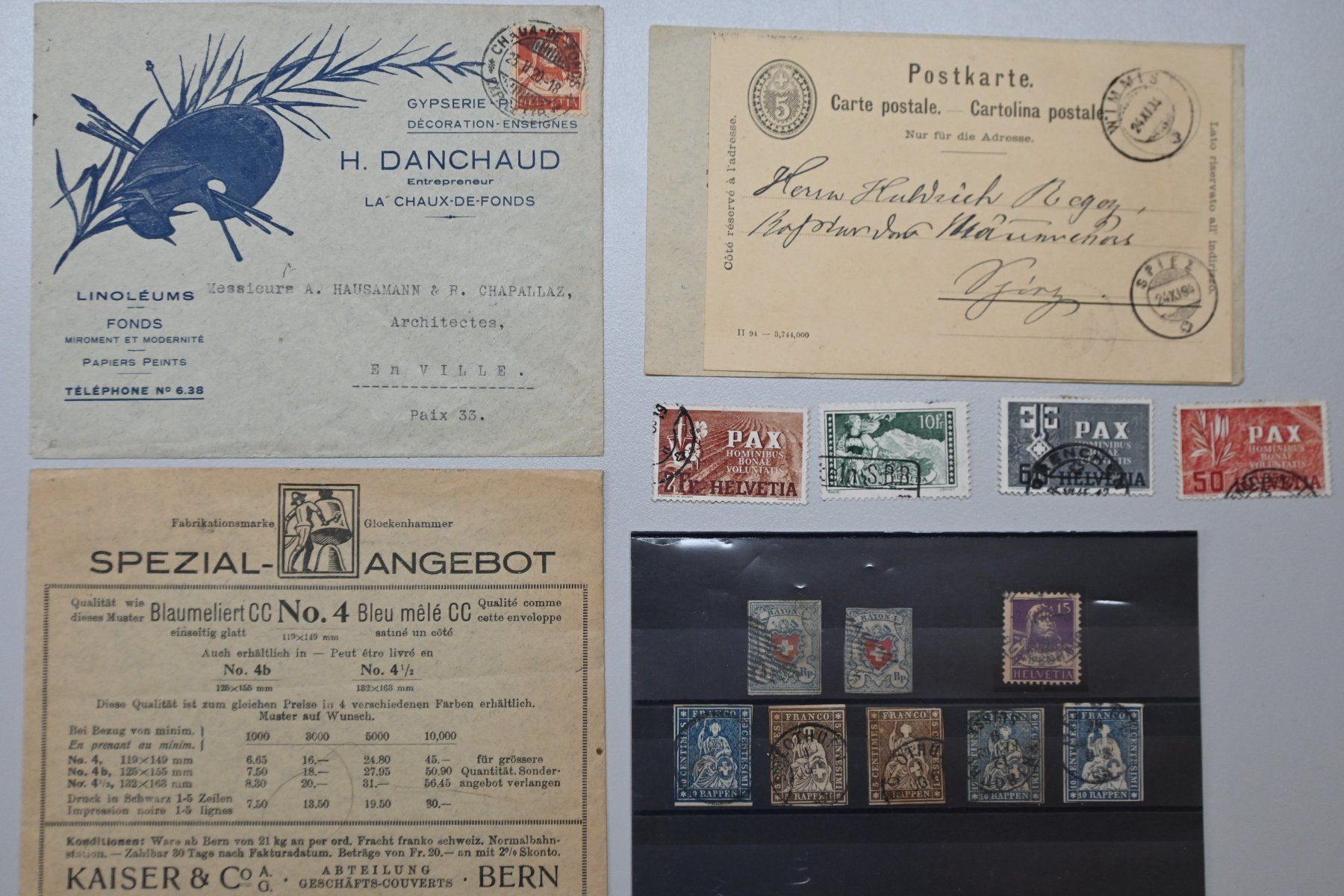 Alle Briefmarken: 1 Lot Schweiz 27.7. – Gebraucht aus Steffisburg von Sorbas