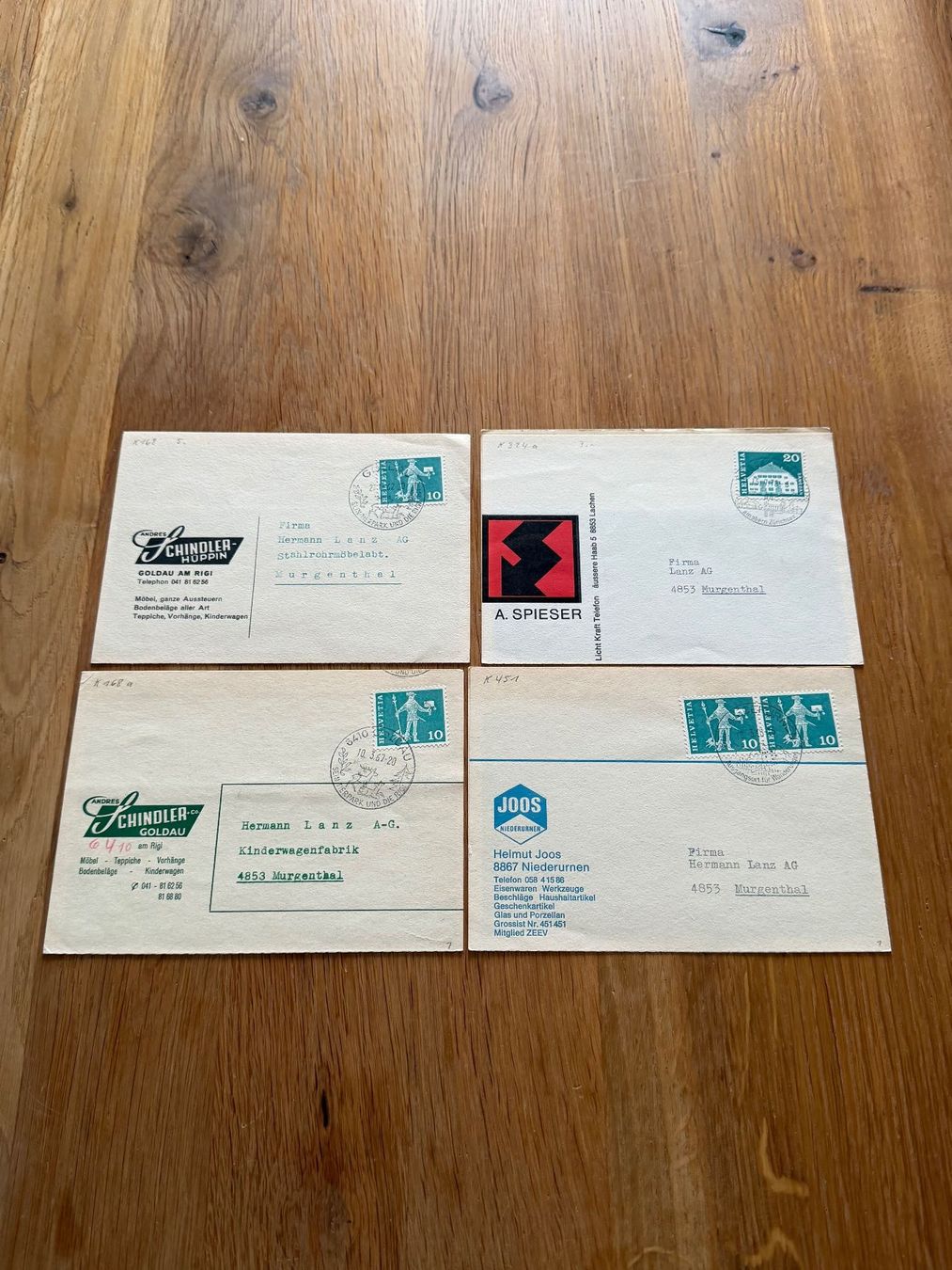 Tous les timbres: 24 Belege Schweiz Postkarten – D'occasion à Abtwil SG par Cards31 2