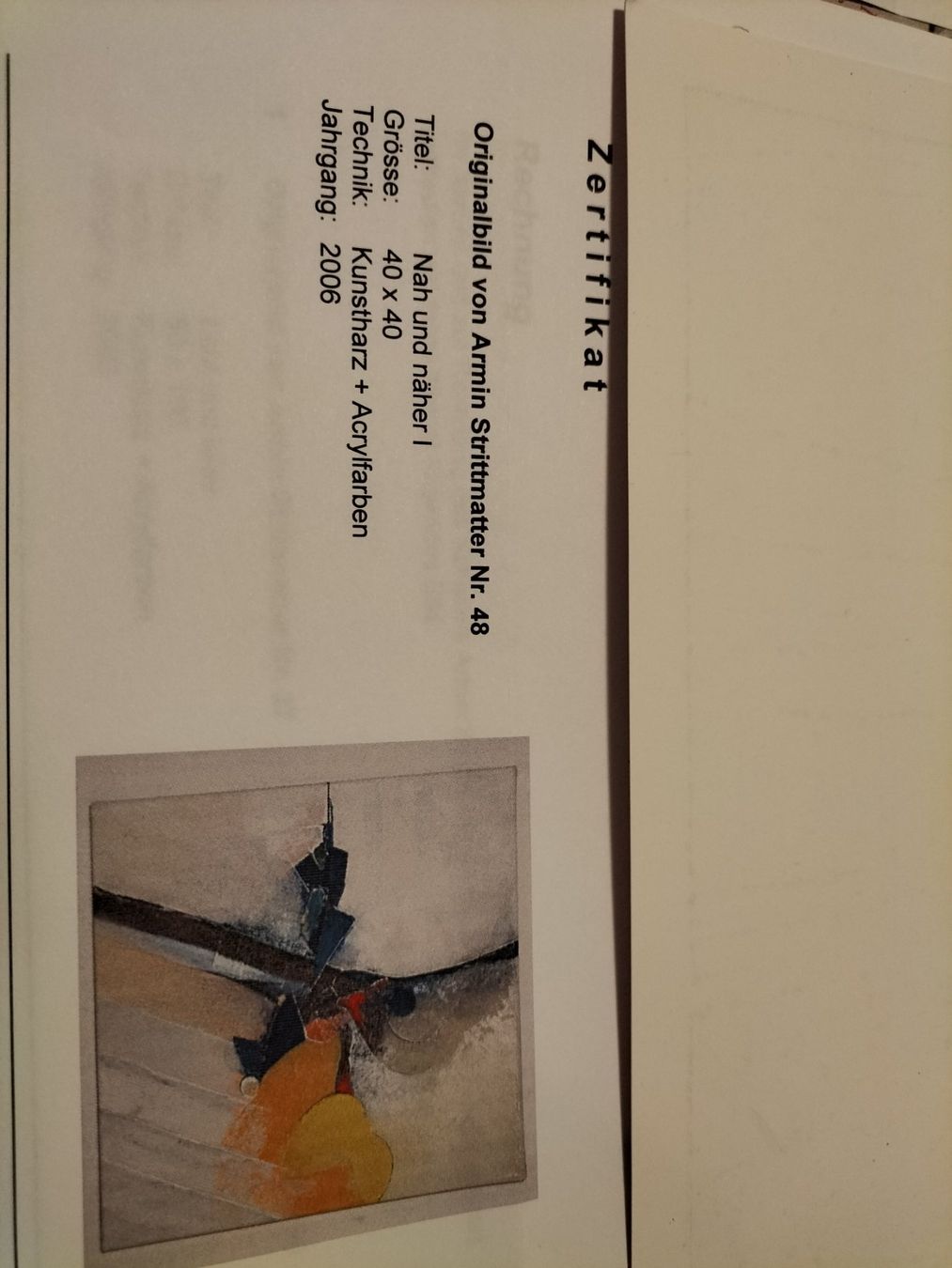 Dipinti: Original Armin Strittmatter - Nah und näher I – Usato da Bleienbach venduto da mogig 1