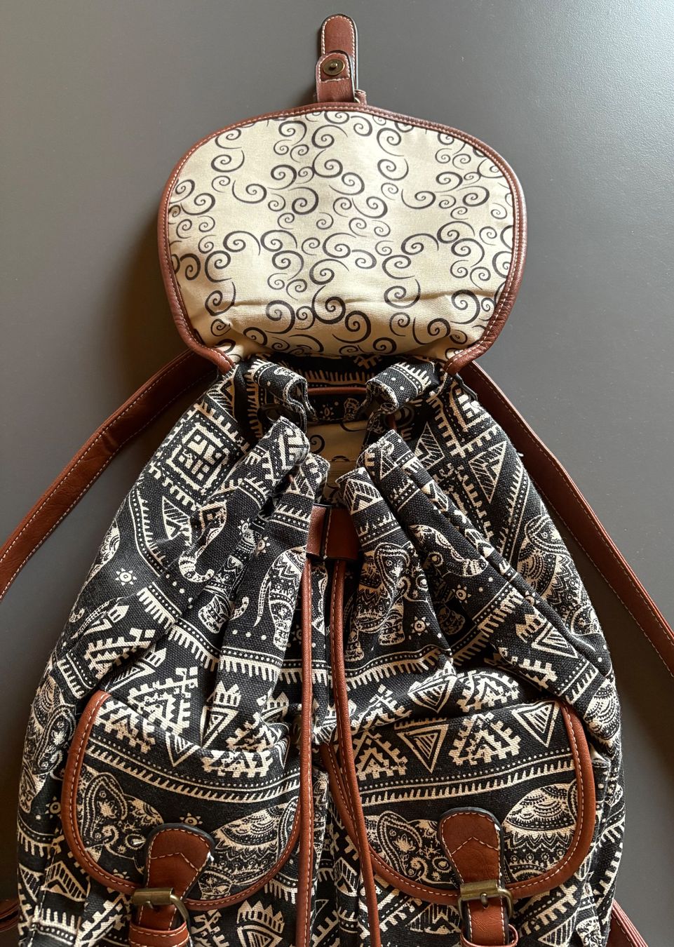 Zaini: Rucksack mit Elefantenmuster im Ethno-Stil - Top-Zustand – Nuovo (secondo la descrizione) da Güttingen venduto da norwis3 3