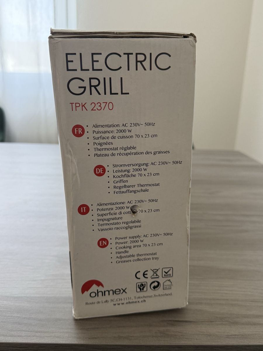 Ohmex Griglie: Ohmex Tischgrill – Nuovo e nell'imballaggio originale da Gossau SG venduto da laura_dema 2