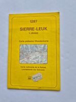 Wanderkarte SIERRE-LEUK 1:25000 Landeskarte der Schweiz