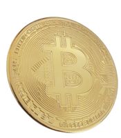 Bitcoin Medaille gold BTC