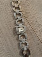Elegante DKNY Damenuhr mit Strass-Steinen - Blickfang!