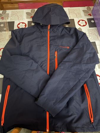 Giacca invernale Revolution taglia XL, blu con zip arancioni