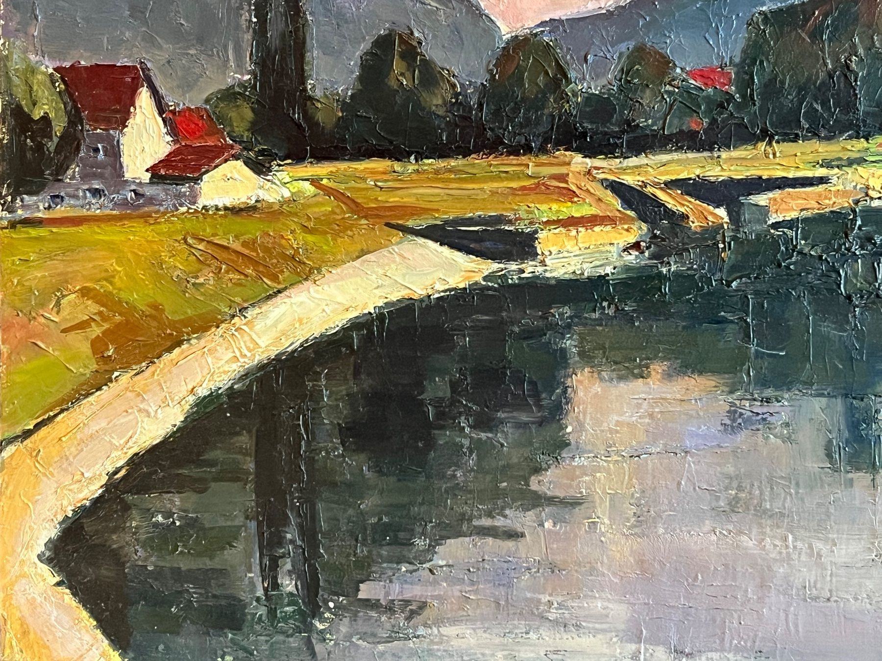 Dipinti: Hans Mäusli Landschaft Schweizer Kunst – Usato da Basel venduto da Kaffee_und_Kunst 3