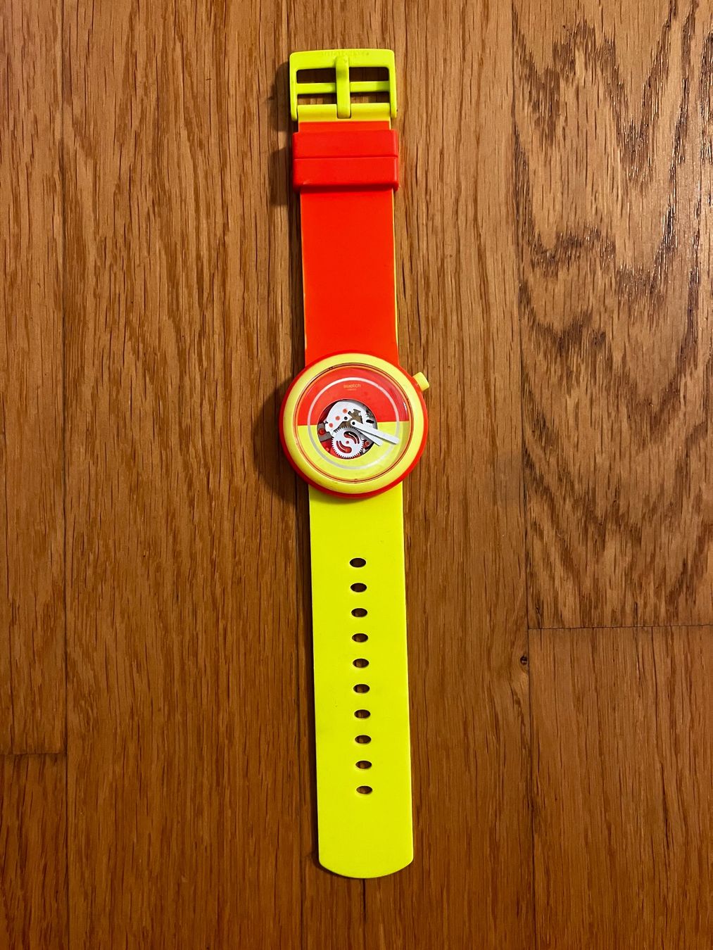 Swatch Uhren: Swatch Uhr "Orange/Gelb" – Gebraucht aus St. Gallen von sascha_faerber