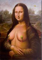 🎨 Kunstleinwand-Poster: «MONA LISA» 🖼️💫