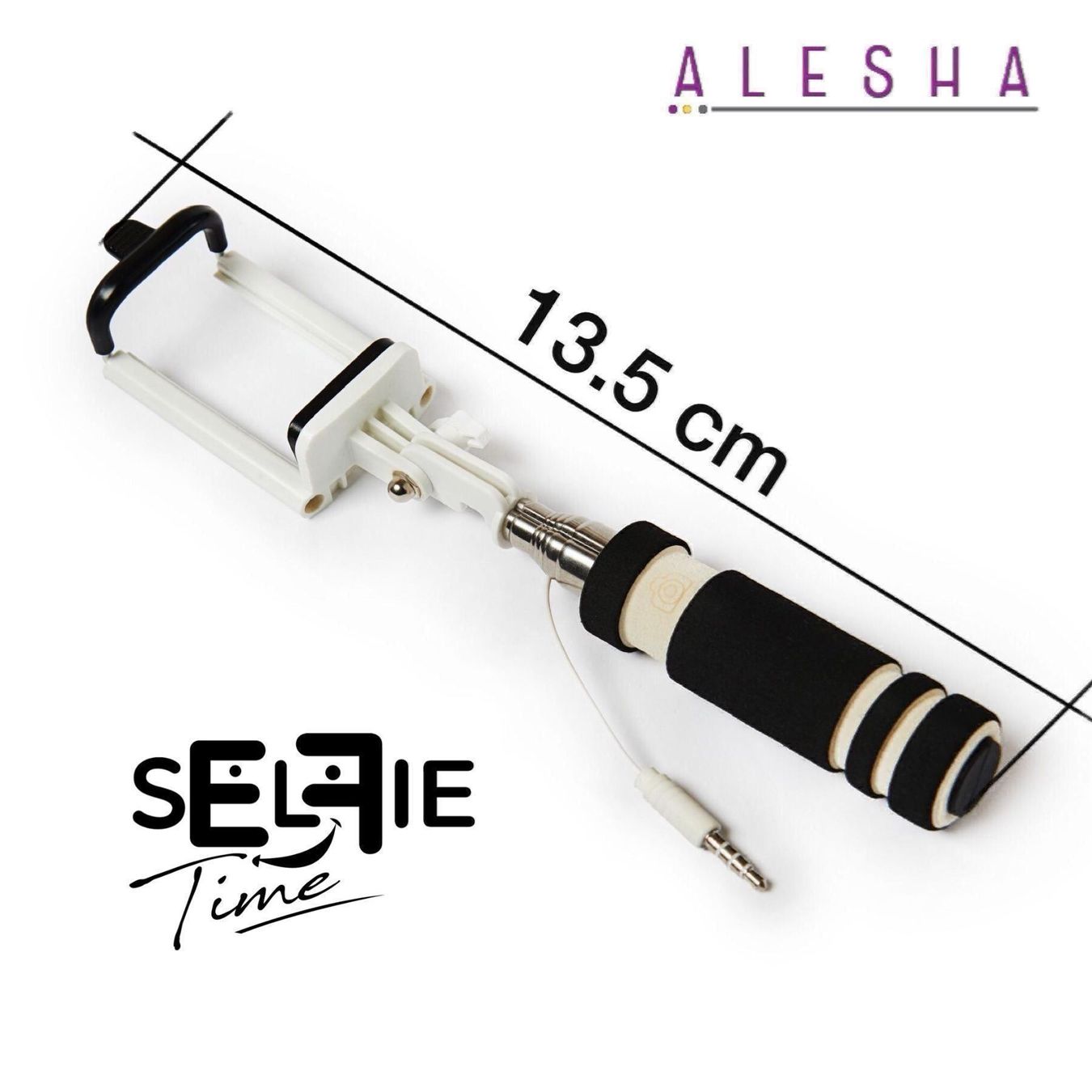 Supporti a parete: Selfie Stick - Ohne Akku mit AUX Kabel – Nuovo e nell'imballaggio originale da St. Gallen venduto da Alesha_Shop 3