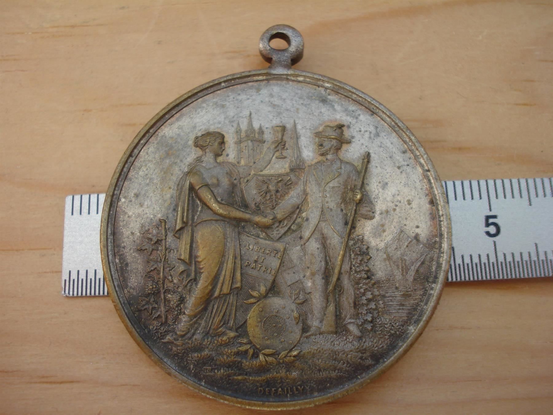 Medaglie: (M)  VD 1894  Br argenté – Usato da Erlach venduto da Net-Coins 1