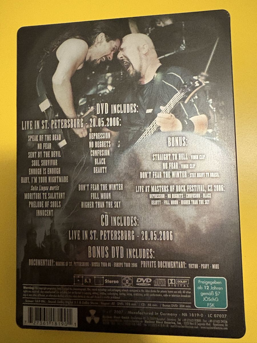 Tutti i DVDs: DVD steelbook RAGE konzert – Nuovo e nell'imballaggio originale da Herzogenbuchsee venduto da warrior77 6