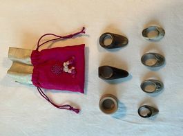 archerie traditionnelle : lot de bagues de tir a l'arc